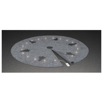 LIVARNO home LED-Weihnachtsbaumdecke (Rund, Grau) - B-Ware sehr gut
