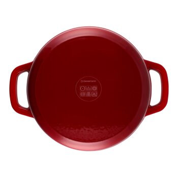SILVERCREST® Premium-Gusseisentopf, mit Drop-System 28 cm / 5,6 Liter (Rot) - B-Ware gut