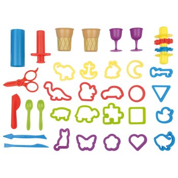 lupilu® Knet-Set Spieltisch, 42-teilig - B-Ware neuwertig