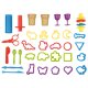 lupilu® Knet-Set Spieltisch, 42-teilig - B-Ware neuwertig