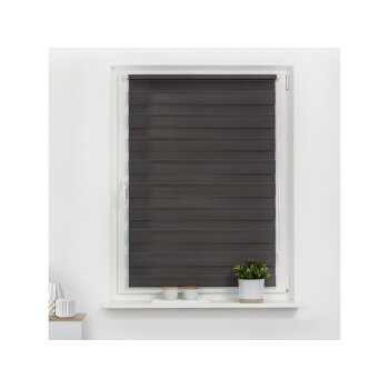 Lichtblick Duo Rollo Klemmfix, ohne Bohren, ab 45 x 150 cm (Anthrazit, 60x220 cm) - B-Ware neuwertig