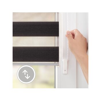 Lichtblick Duo Rollo Klemmfix, ohne Bohren, ab 45 x 150 cm (Anthrazit, 60x220 cm) - B-Ware neuwertig