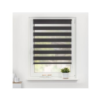 LICHTBLICK Duo Rollo Klemmfix, ohne Bohren (Anthrazit, 60 x 220 cm) - B-Ware neuwertig