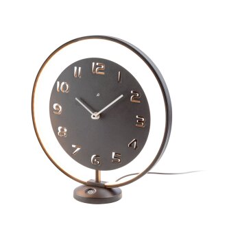 AURIOL® Tischuhr, mit LED-Leuchtring - B-Ware