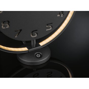 AURIOL® Tischuhr, mit LED-Leuchtring - B-Ware