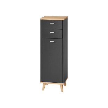 LIVARNO® Bad-Seitenschrank Corfu, anthrazit - B-Ware