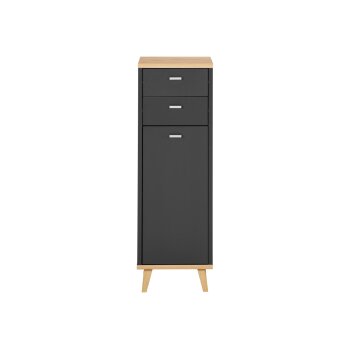 LIVARNO® Bad-Seitenschrank Corfu, anthrazit - B-Ware