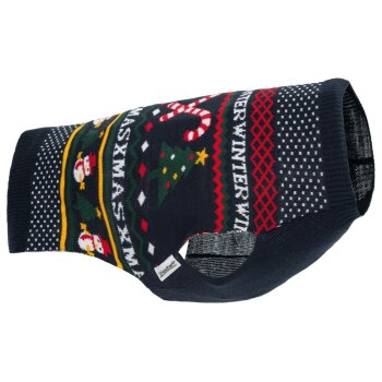zoofari® Hundepullover, im Weihnachtsdesign, 35, blau...