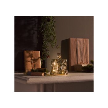 LIVARNO home LED-Glasdekoration, Haus - B-Ware neuwertig