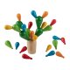 LUPILU® Stäbchen-Spiel / Holz-Gedächtnisspiel / Buchstabenwürfel-Spiel / Karotten-Steckspiel / Kaktus-Steckspiel (Holzbalance-Kaktus) - B-Ware neuwertig