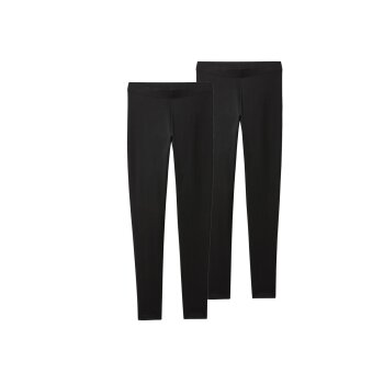 esmara® Damen Leggings, 2 Stück (Schwarz, M(40/42)) - B-Ware neuwertig
