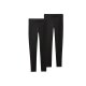 esmara® Damen Leggings, 2 Stück (Schwarz, M(40/42)) - B-Ware neuwertig