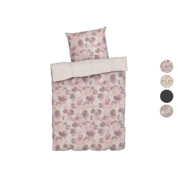 LIVARNO home Satin-Wendebettwäsche, 155 x 220 cm -...