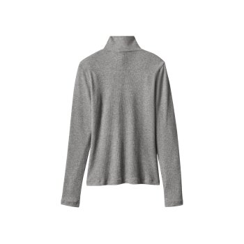 esmara® Damen Gerippte Rollkragenshirts, 2 Stück - B-Ware