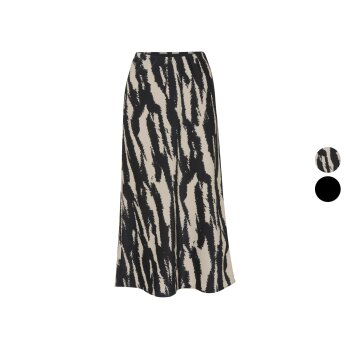 esmara® Damen Satin-Rock, mit hoher Leibhöhe -...