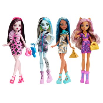 MATTEL Monster High Charakter-Puppen, mit 11 flexiblen...