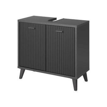 LIVARNO home Waschbecken-Unterschrank, anthrazit - B-Ware