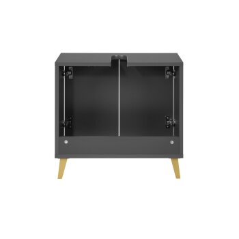 LIVARNO home Waschbecken-Unterschrank, anthrazit - B-Ware
