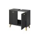LIVARNO home Waschbecken-Unterschrank, anthrazit - B-Ware