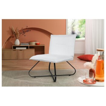 LIVARNO home Sessel, mit Teddybezug, weiß - B-Ware