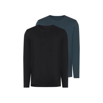 esmara Men Herren Langarmshirts, 2 Stück...