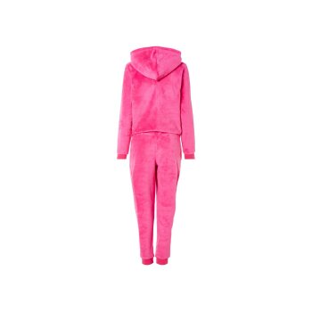 esmara® Damen Plüsch-Jumpsuit, mit Bündchen (Pink, L(44/46)) - B-Ware neuwertig