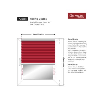 Lichtblick Klemmfix Plissee, stufenloses Einstellen,...