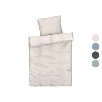 LIVARNO home Mikrofaser-Satin-Bettwäsche, 135 x 200...