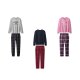 esmara® Damen Pyjama mit Hose aus Flanell - B-Ware