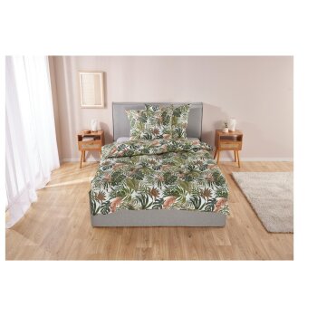 LIVARNO home Mikrofaser-Satin-Bettwäsche, atmungsaktiv, 200 x 220 cm - B-Ware