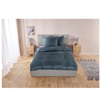 LIVARNO home Mikrofaser-Satin-Bettwäsche, atmungsaktiv, 200 x 220 cm - B-Ware