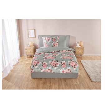 LIVARNO home Mikrofaser-Satin-Bettwäsche,...