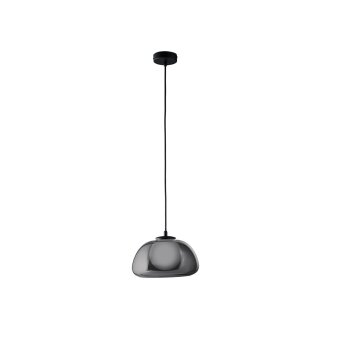 LIVARNO home LED-Pendelleuchte, Lampenschirm aus hochwertigem Glas (Grauglas) - B-Ware neuwertig