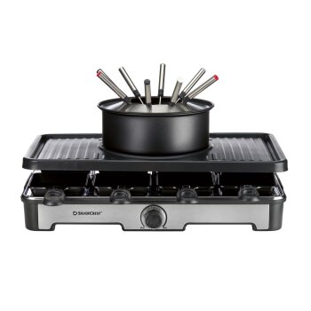 SILVERCREST® Premium-Fondue-Raclettegrill-Kombination SRGF 1400 A3 - B-Ware sehr gut