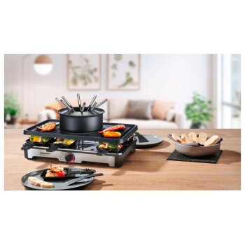 SILVERCREST® Premium-Fondue-Raclettegrill-Kombination SRGF 1400 A3 - B-Ware sehr gut