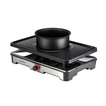 SILVERCREST® Premium-Fondue-Raclettegrill-Kombination SRGF 1400 A3 - B-Ware sehr gut