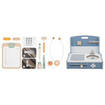 lupilu® Tischklinik / Tischwerkbank / Schminktisch, 13-teilig / 25-teilig / 8-teilig (Tabletop Klinik) - B-Ware neuwertig