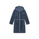 LOOKS by Wolfgang Joop Bademantel mit Kapuze, mit saugfähigem Wirkfrottier (Blau, S) - B-Ware neuwertig