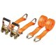 ULTIMATE SPEED® Schwerlast-Ratschenspanngurte-Set, 2-teilig / Ratschenspanngurte-Set, 4-teilig - B-Ware