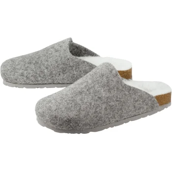 esmara® Damen Filz-Clog (Grau, 36) - B-Ware neuwertig