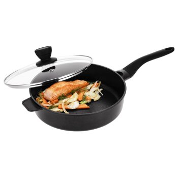 SILVERCREST® Aluguss-Schmorpfanne mit Deckel, Ø 28cm - B-Ware sehr gut