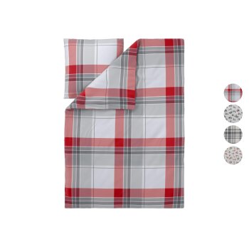 LIVARNO® Feinbiber-Bettwäsche, 135 x 200 cm...