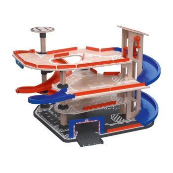 LUPILU® Spiel-Parkgarage, aus Echtholz - B-Ware