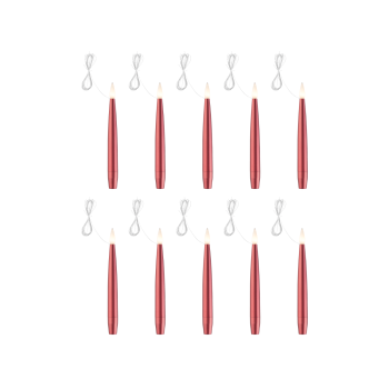 LIVARNO home Christbaumkerzen hängend LED, mit Fernbedienung (Rot) - B-Ware neuwertig