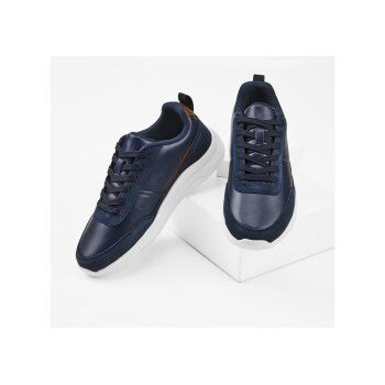 esmara® Herren Freizeitschuhe, aus Leder (Navy, 45) - B-Ware neuwertig
