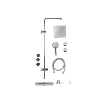 LIVARNO® Überkopfbrauseset, mit Thermostat und...