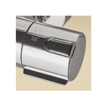 LIVARNO® Überkopfbrauseset, mit Thermostat und Regenduschkopf - B-Ware Transportschaden Kosmetisch