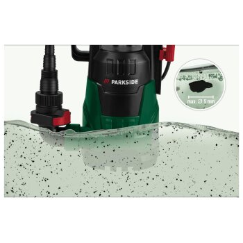 PARKSIDE® Klarwasser-Tauchpumpe »PETPK 400 A1«, mit stufenlos einstellbarem Schwimmschalter - B-Ware
