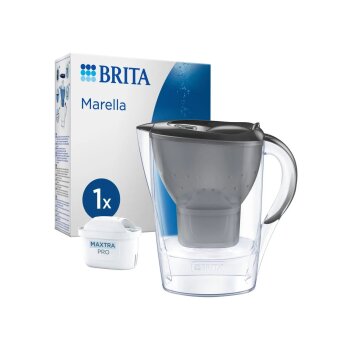 BRITA Wasserfilter Kanne Marella graphit inkl . 1x MAXTRA...