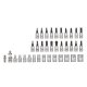 PARKSIDE® Ratschen-Set, mit Wobble-Funktion, 46-teilig - B-Ware